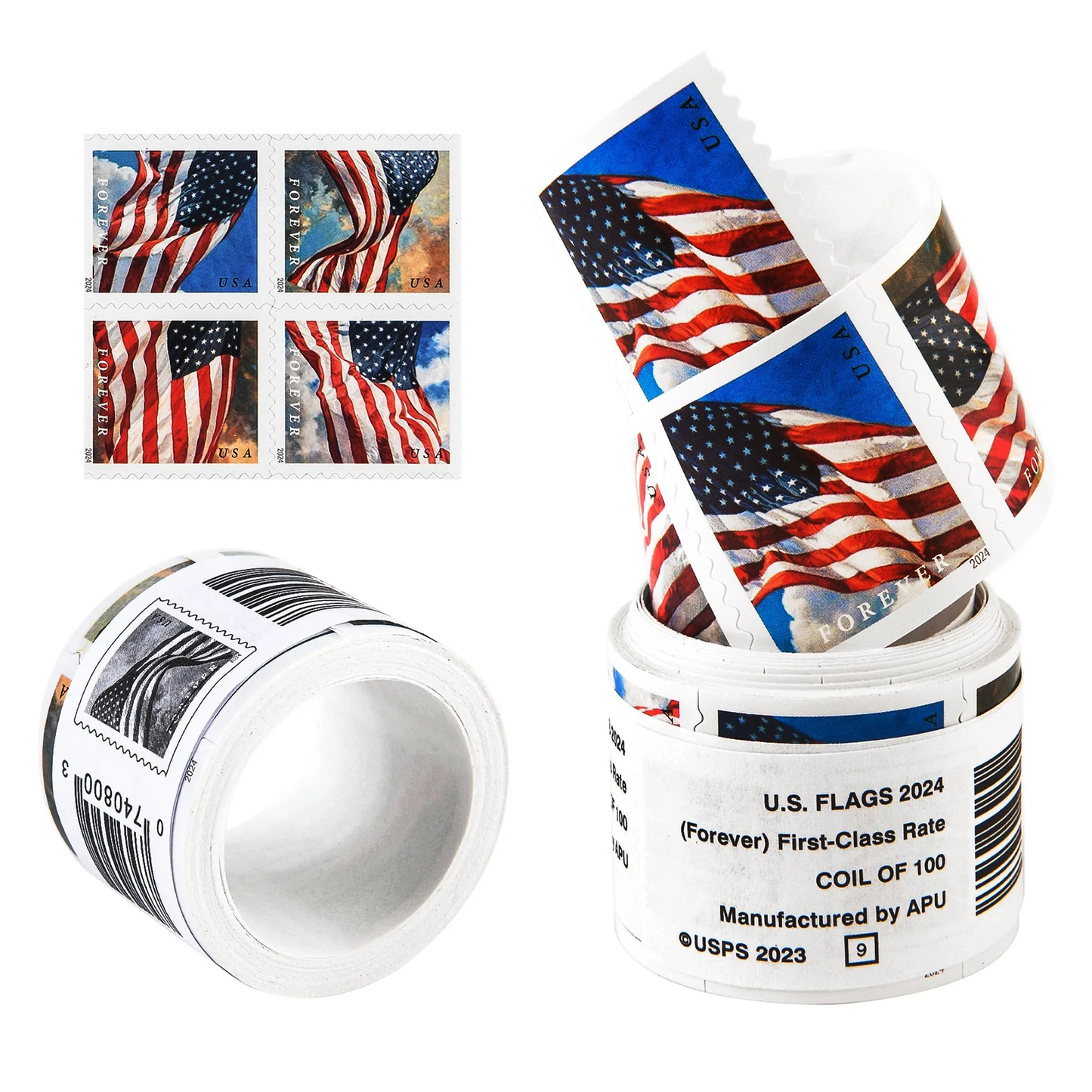 2024 Flag Forever Stamps Rolls